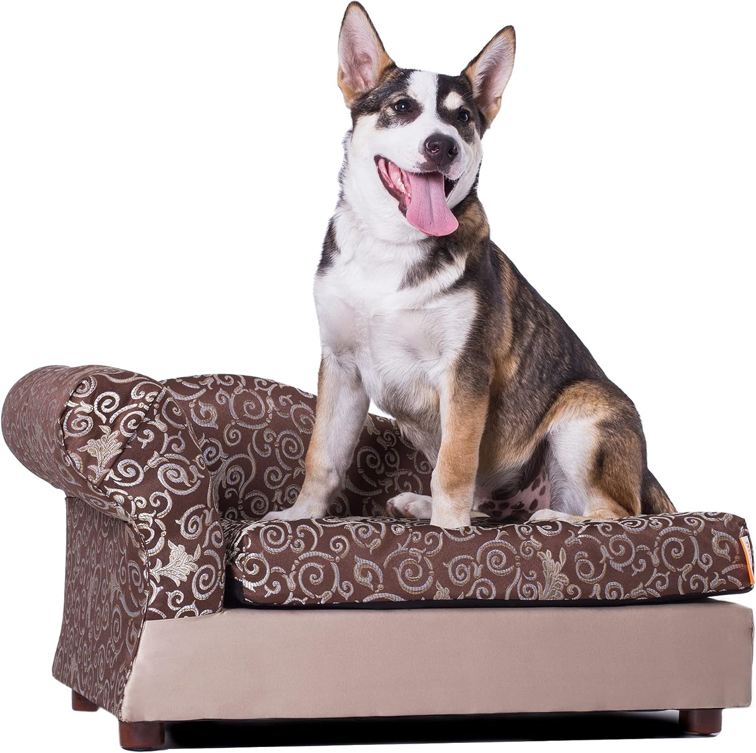 moots-furry-pet-lounge-pet-bed-with-2-pillows-deluxe-sofa-for-dogs-easy-to-coordinate-stylish-and-cleanable-dog-sofa-couch-charcoal-large
