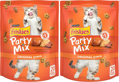 Purina Friskies Cat Treats, Party Mix Original Crunch - 30 Oz. Pouch15