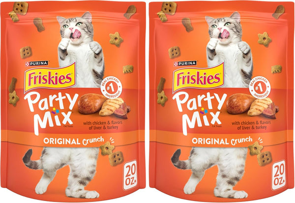 Purina Friskies Cat Treats, Party Mix Original Crunch - 30 Oz. Pouch15