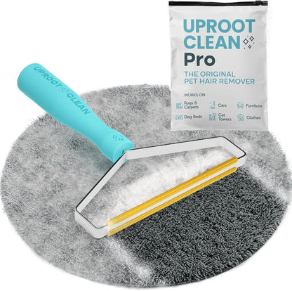Uproot Clean Pro Pet Hair Removal Tool - Multi-Fabric Edge, Carpet Rake | Reusable Special Dog Hair Remover for Couch, Pet Towers, Rugs, Cat Mats, and Trunks & Much More, Patented Design1