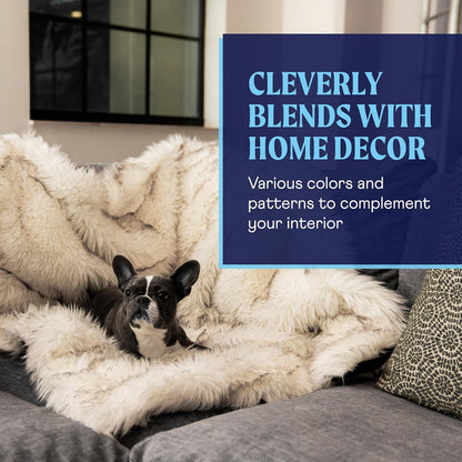PAW BRANDS Pupprotector Waterproof Throw Blanket, White/Brown, 60X50 | Waterproof, Machine Washable — Protects Couches, Beds & Car Seats7