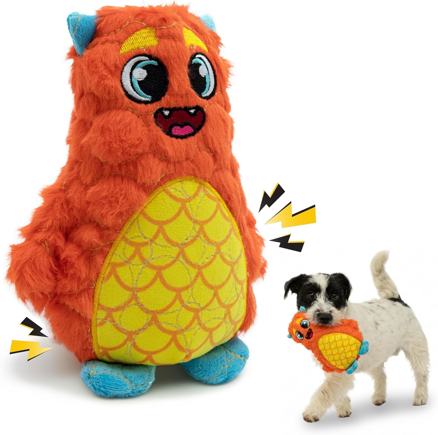 bite-force-dog-toy-large-durable-strong-plush-orange-monster-dog-toy-kevlar-reinforced-for-aggressive-chewers