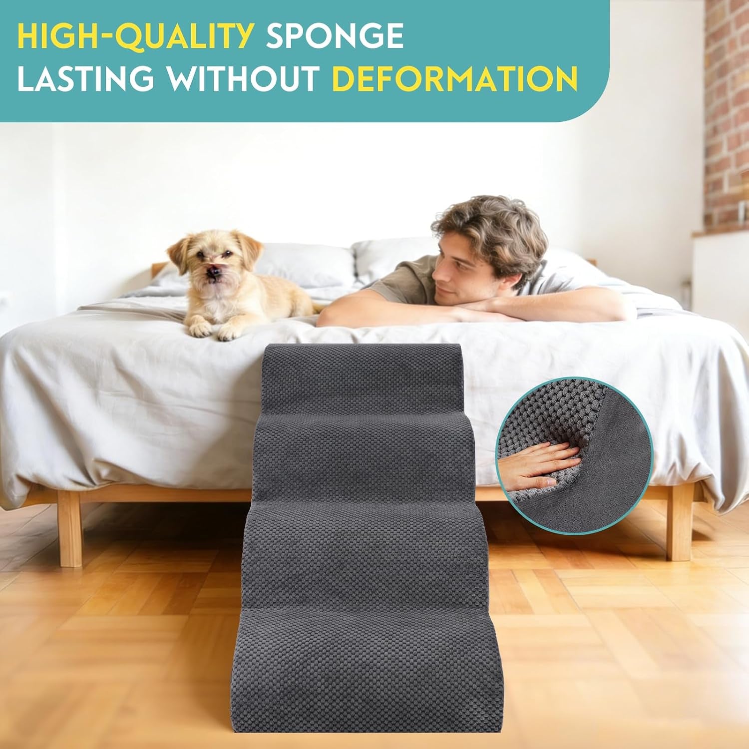dog-stairs-for-small-dogs-19-7-h-pet-stairs-4-steps-ramp-for-puppy-older-cat-stairs-with-whole-30d-high-density-foam-corduroy-fabric-non-slip-bottom-dog-steps-for-bed-and-couch-grey-4-step