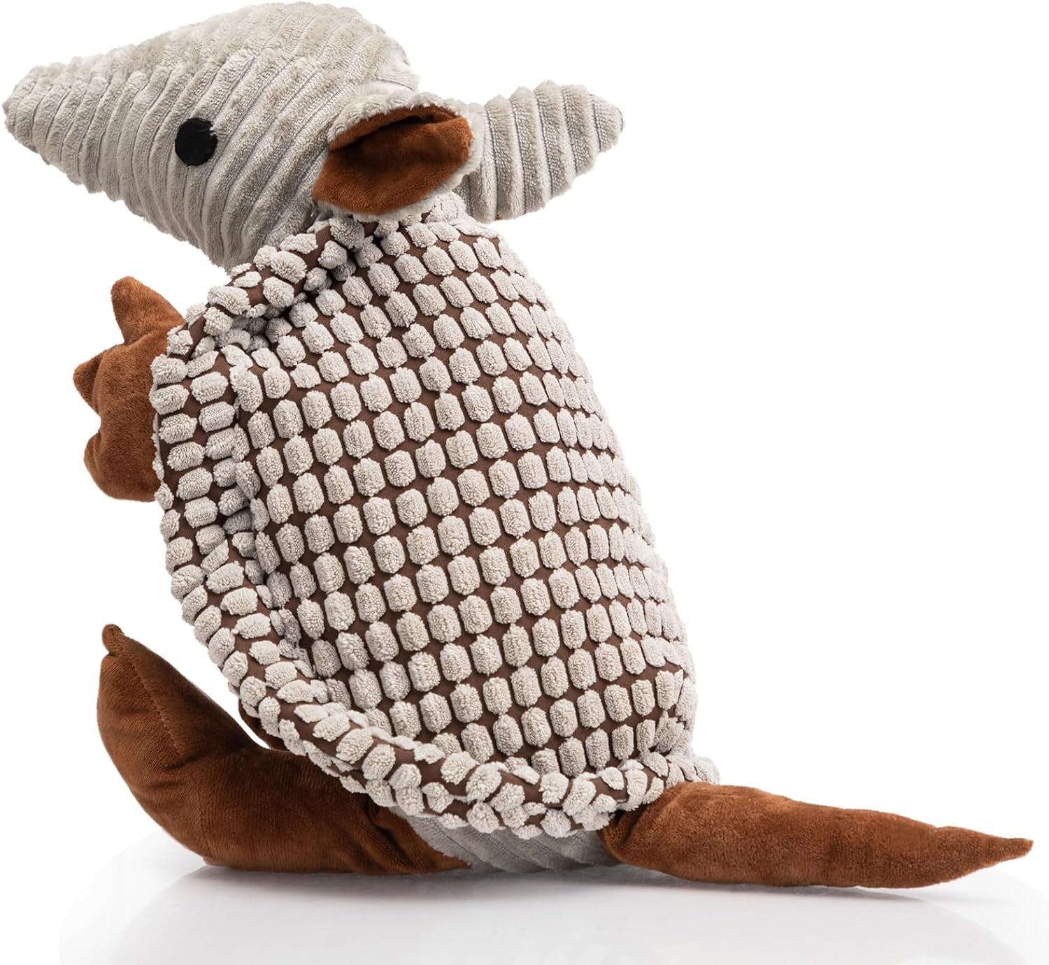 hollypet-plush-dog-squeaky-toy-stuffed-armadillo-animal-pet-puppy-chew-toys-with-clean-teeth-for-small-medium-large-all-breed-sizes-dogs-gray-8-in