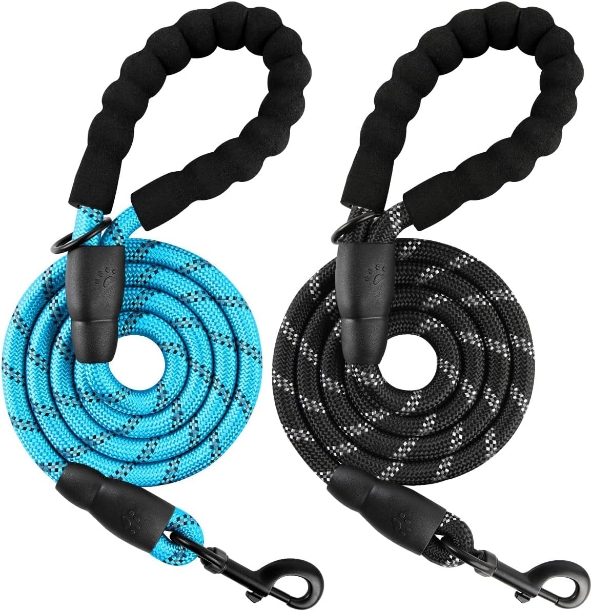 barkbay-dog-leashes-for-large-dogs-heavy-duty-dog-leash-4-5-6-ft-with-comfortable-padded-handle-and-highly-reflective-threads-for-medium-large-dogs-walking-training-running-5ft-1-2-pink