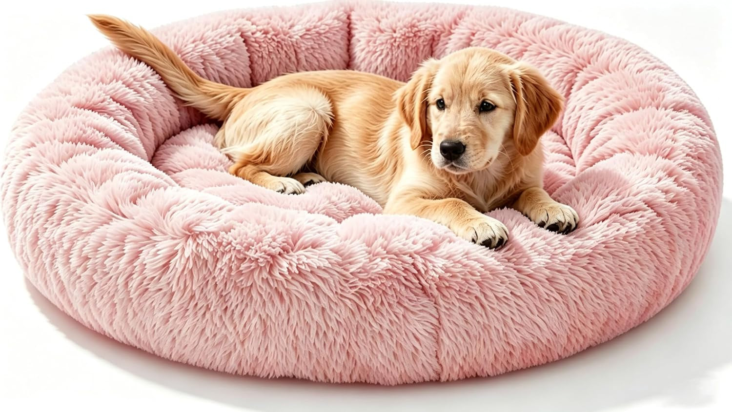 calming-donut-dog-and-cat-bed-for-indoor-cats-anti-anxiety-round-fluffy-soft-washable-small-pet-bed-for-puppy-and-kitten-warming-comfortable-luxury-anti-slip-waterproof-mute-base-20in-gray