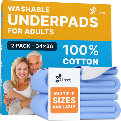 GREEN LIFESTYLE Washable Pee Pads for Dogs - Waterproof Reusable Puppy Pads with Anti-Slip Backing, Pet Training Pad for Puppy Playpen, Crate, Whelping Box, Potty Training (Pack of 6 - 30X34)22