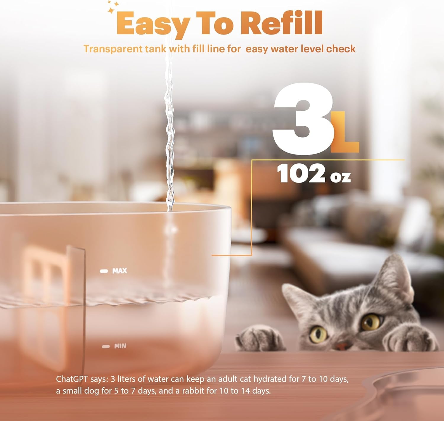 cat-water-fountain-pumpless-pet-fountain-for-cats-indoor-3l-102oz-automatic-cat-water-dispenser-stainless-steel-tray-battery-operated-cordless-with-motion-sensor