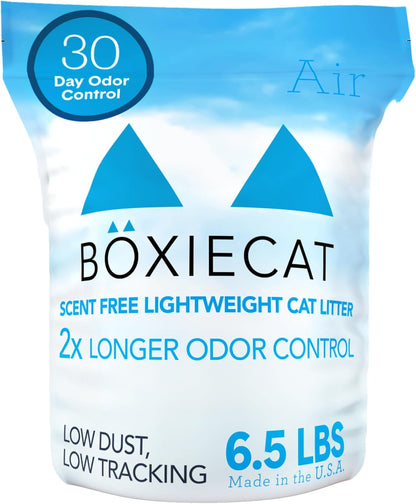 Boxie Unscented Lightweight Cat Litter 30 Day Odor Control Dust Free 6.5 Lb1