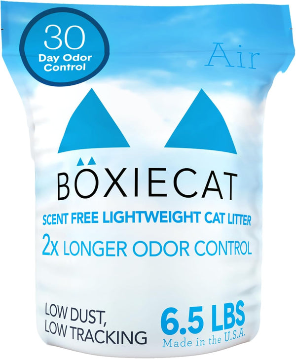 Boxie Unscented Lightweight Cat Litter 30 Day Odor Control Dust Free 6.5 Lb1