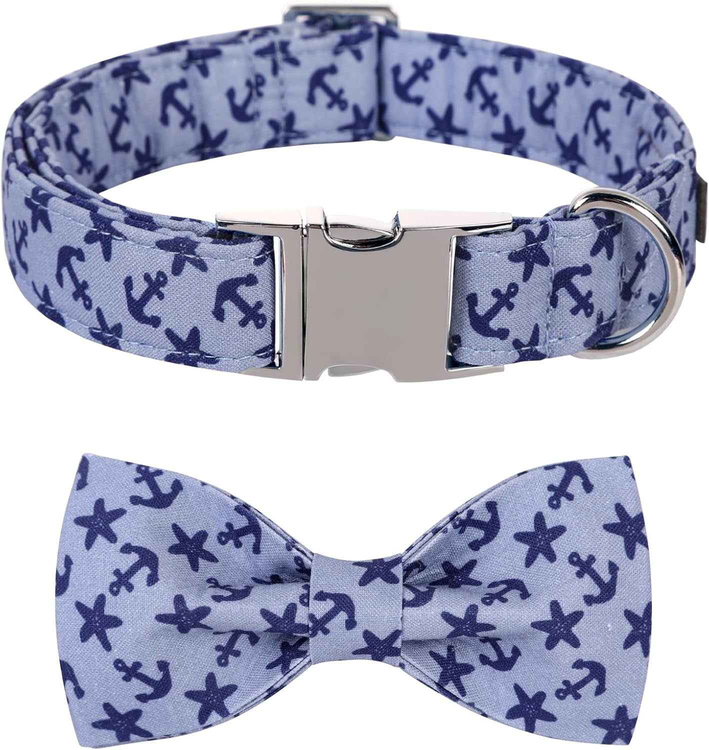 lionet-paws-boy-dog-collar-with-bowtie-comfortable-adjustable-cute-navy-blue-bow-tie-collar-for-male-dogs-gift-xlarge-neck-16-26-inches
