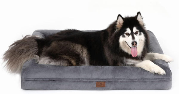 XL Orthopedic Waterprood Dog Bed for Extra Large Size Dogs | 360 Degree Bolster Support, Egg Crate Foam, Waterproof Liner, Non-Slip Bottom, Machine Washable Cover, 45 X 35 Inch32
