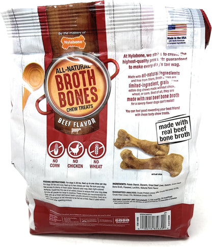 Nylabone Beef Broth Bones for Dogs, 60 Count, 2.6 Lbs3