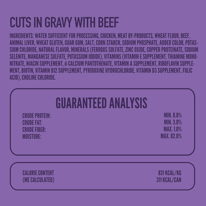 A Strong Heart Wet Dog Food, Cuts in Gravy with Beef — 13.2 Oz Cans (Pack of 12), Complete & Balanced, All Life Stages, Made in USA5