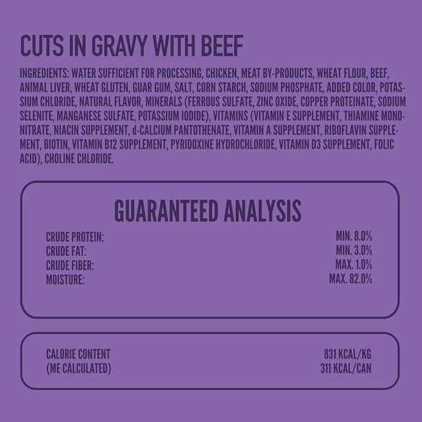 A Strong Heart Wet Dog Food, Cuts in Gravy with Beef — 13.2 Oz Cans (Pack of 12), Complete & Balanced, All Life Stages, Made in USA5