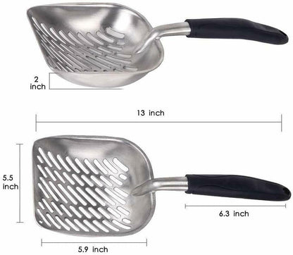Prónoia Strong Cat Litter Scoop with Reinforced Comfort Handle Metal Poop Sifter Pet Shovel Sifting5