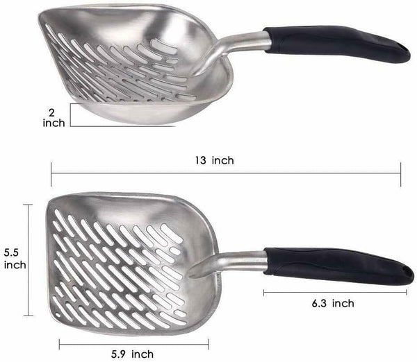 Prónoia Strong Cat Litter Scoop with Reinforced Comfort Handle Metal Poop Sifter Pet Shovel Sifting5