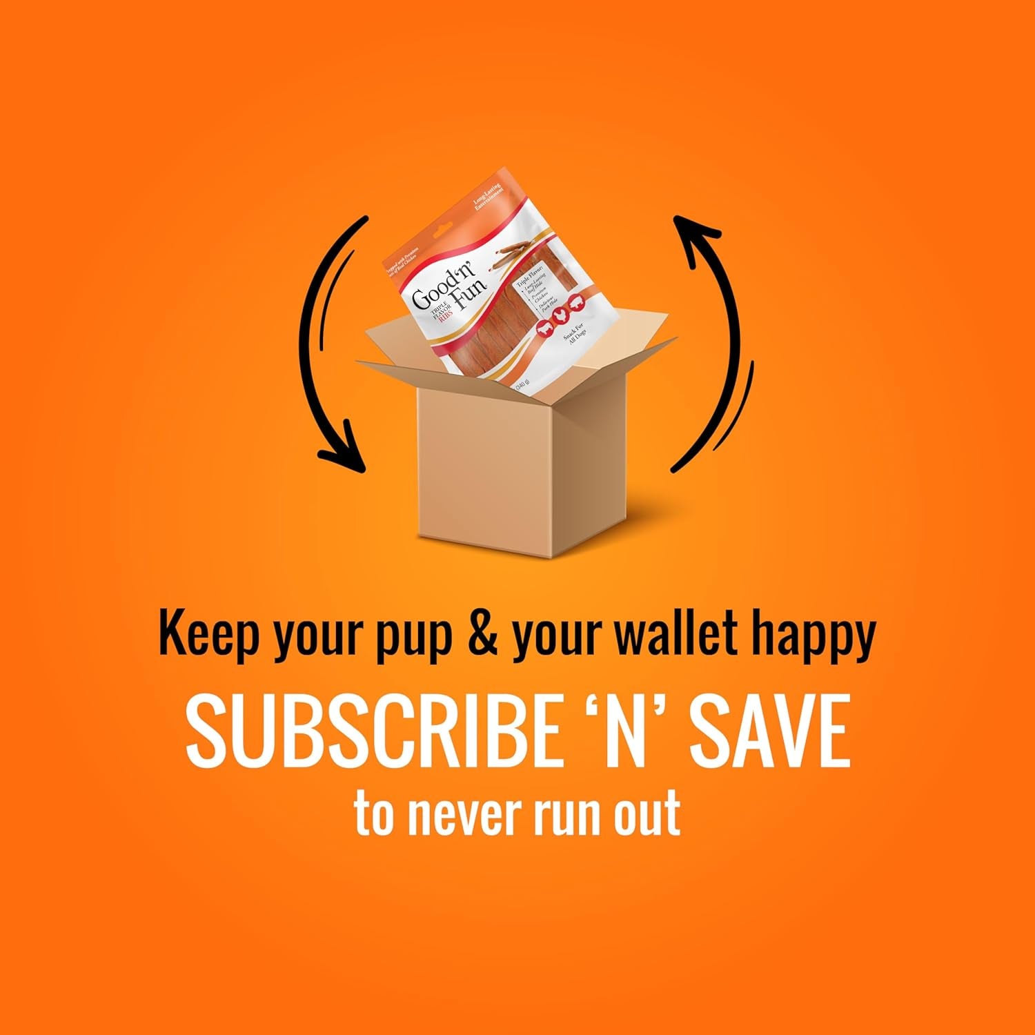 good-n-fun-triple-flavor-ribs-chews-for-all-dogs-treat-your-dog-to-long-lasting-chews-made-with-beef-hide-chicken-and-pork-hide-12-oz