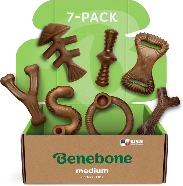 Benebone Small 4-Pack Dog Toys for Aggressive Chewers – under 30 Lbs14