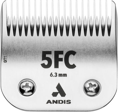 Andis 72600 Ultraedge Detachable Blade, Size 7FC, 1/8In Cut, Chrome | Carbonized Steel for Long-Lasting Sharpness, Ideal for Short Body Trims & Sanitary Dog Grooming3