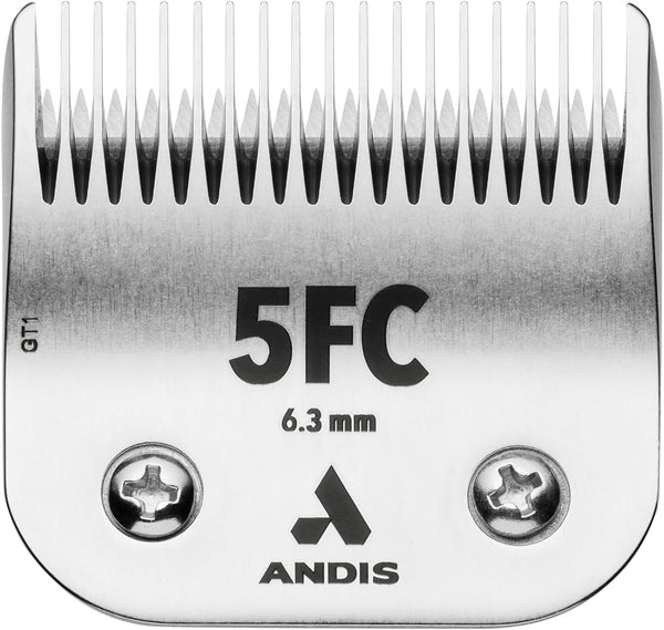 Andis 72600 Ultraedge Detachable Blade, Size 7FC, 1/8In Cut, Chrome | Carbonized Steel for Long-Lasting Sharpness, Ideal for Short Body Trims & Sanitary Dog Grooming3