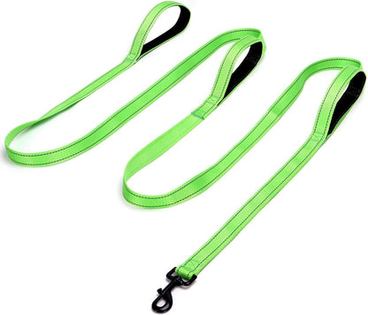 3 Handle Dog Leash 10FT Triple Handle Reflective Large Medium Dog | Multi Handles Heavy Duty Training Lead with Padded Traffic Handles for Control and Safety12