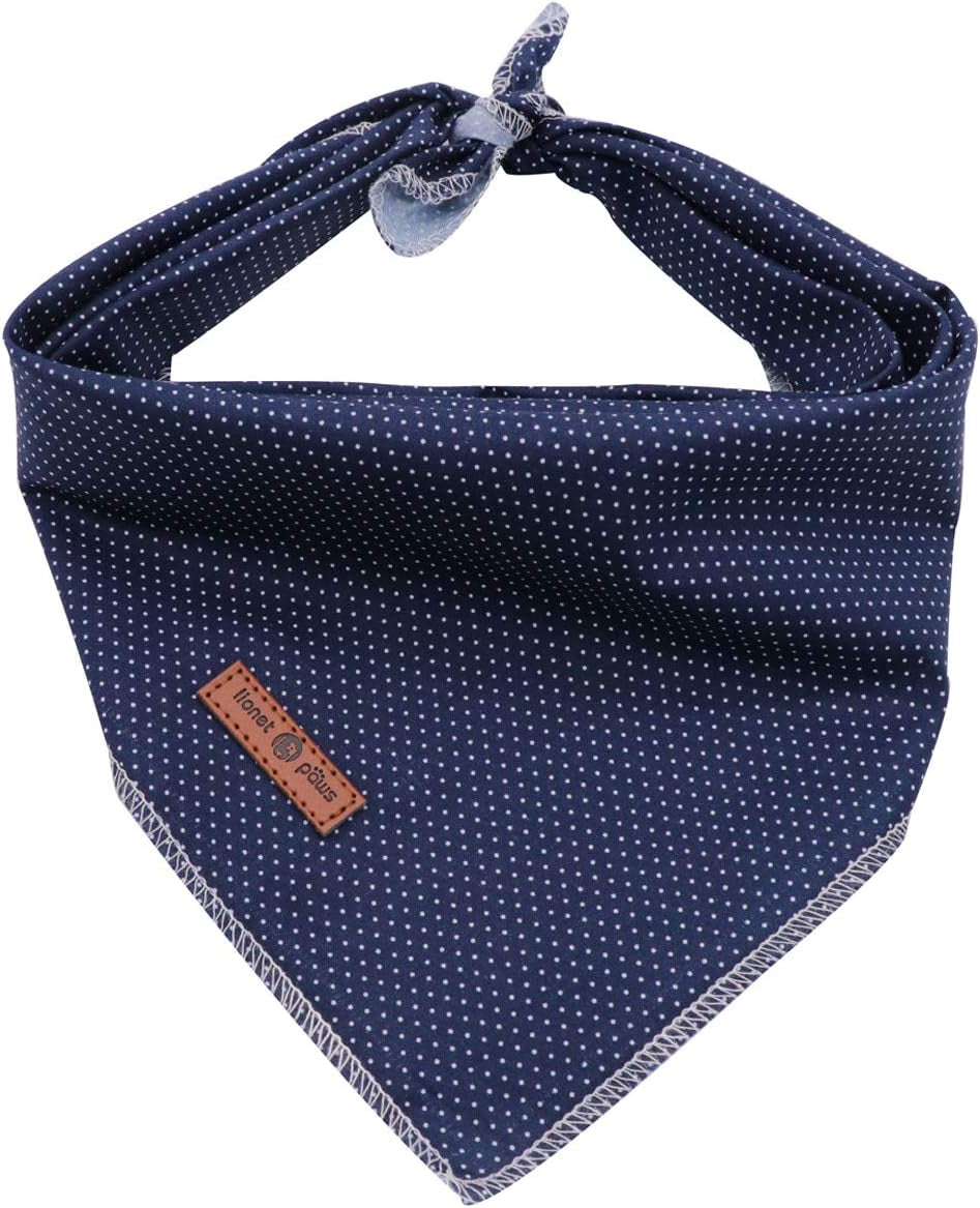 lionet-paws-dog-bandana-for-small-medium-large-dogs-cat-kerchief-blue-doit-triangle-bibs-scarf-for-girl-or-boy