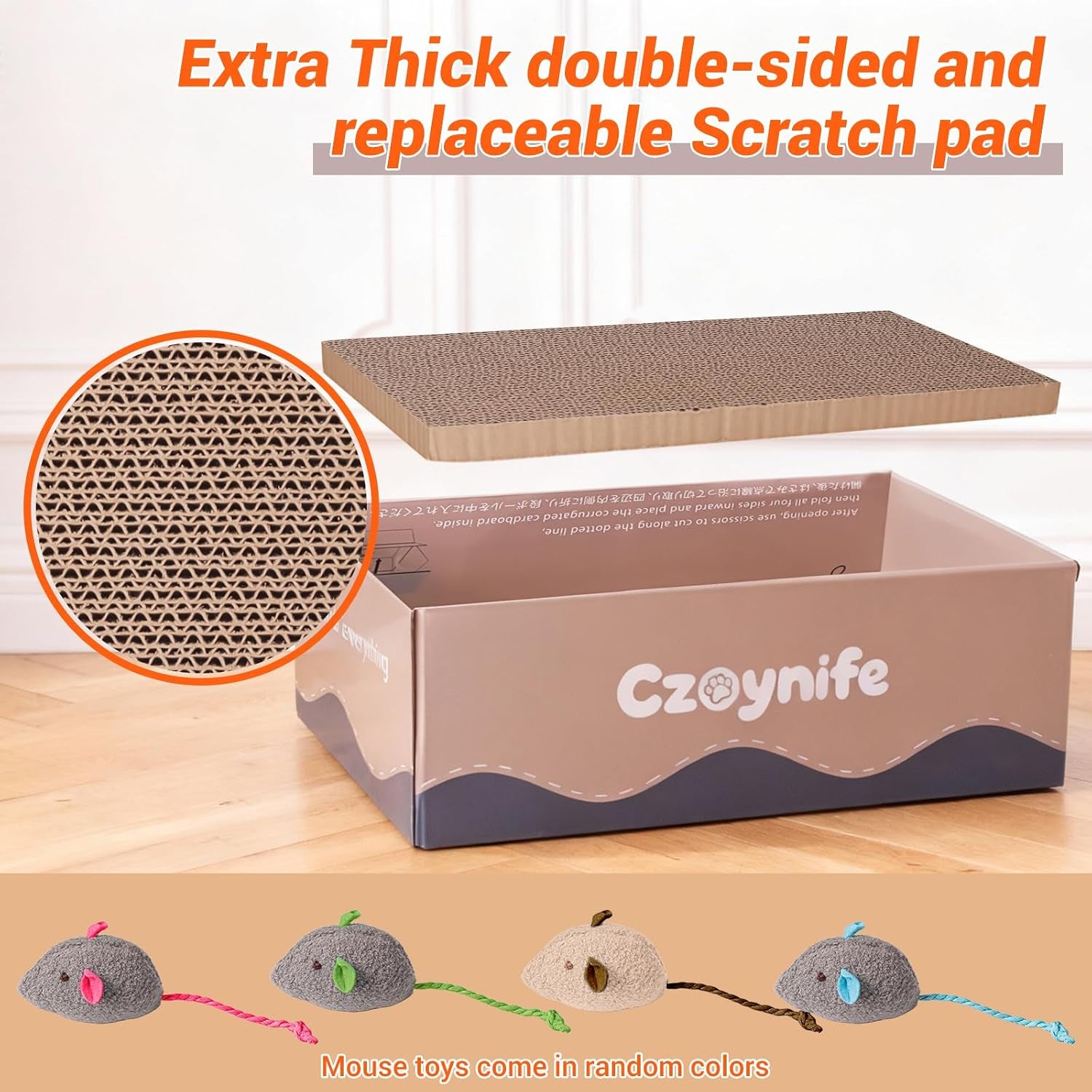 3pcs-cat-scratcher-cardboard-oval-cat-scratch-pad-bowl-nest-for-indoor-cats-round-cat-scratching-board-corrugated-lounge-cat-bed-furniture-protector-for-couch-coffee-15-7-10-in