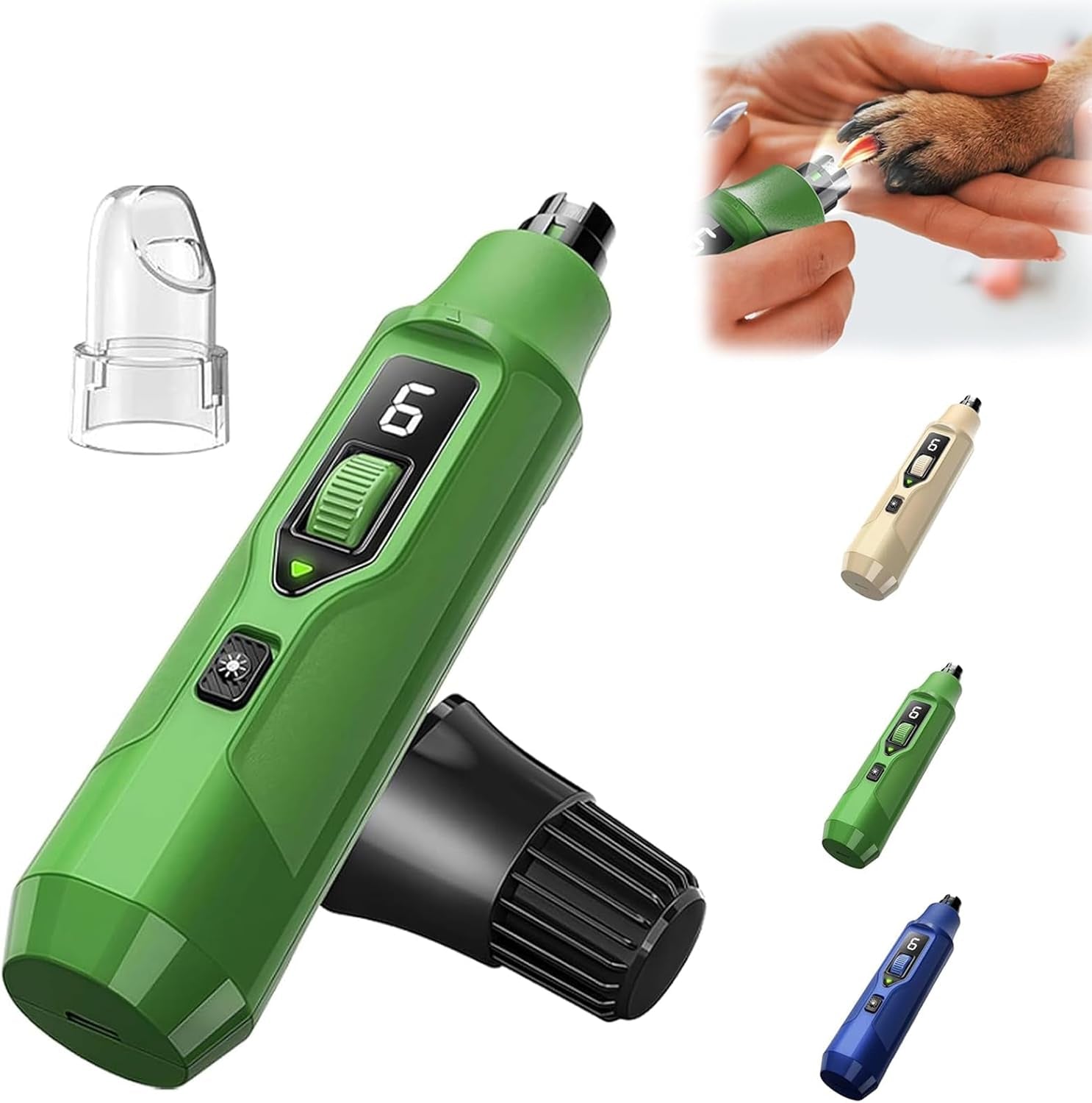 2026-upgraded-silent-groom-pro-nail-grinder-for-dogs-cats-3-speed-cordless-silent-grooming-pro-with-led-light-2000mah-long-battery-life-painless-paws-grooming-for-small-medium-large-pets-white