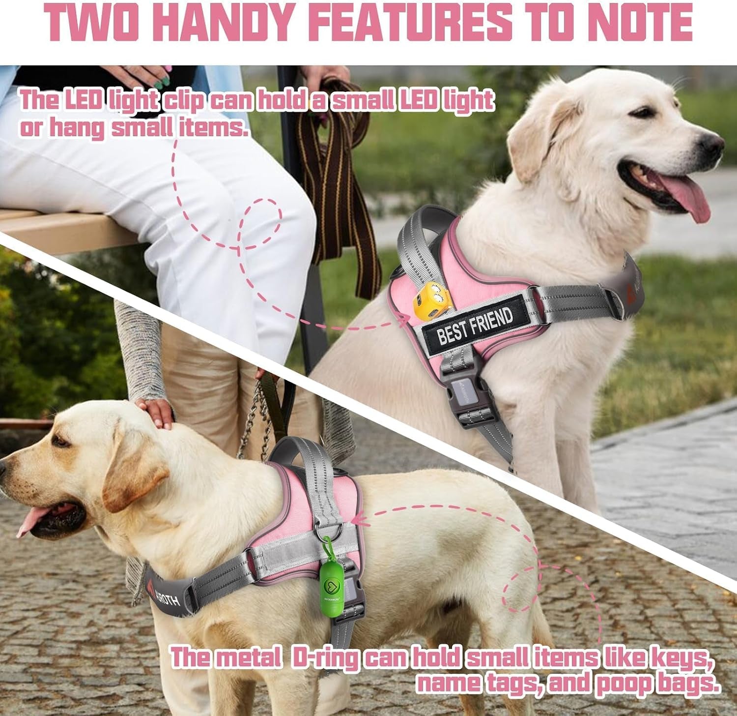 auroth-dog-harness-and-leash-set-soft-padded-service-dog-vest-with-5-25ft-dog-leash-no-choke-easy-on-pet-vest-adjustable-reflective-no-pull-pet-vest-medium-sized-dog-easy-walking-and-training