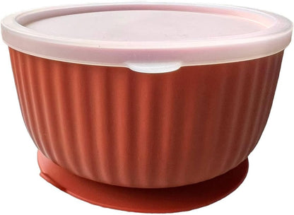 Cat Bowls with Suction Cup 13 Oz — Elevated Silicone Pet Dish with Non-Slip Bottom for Dry Food, Wet Food and Water (Terracotta)11