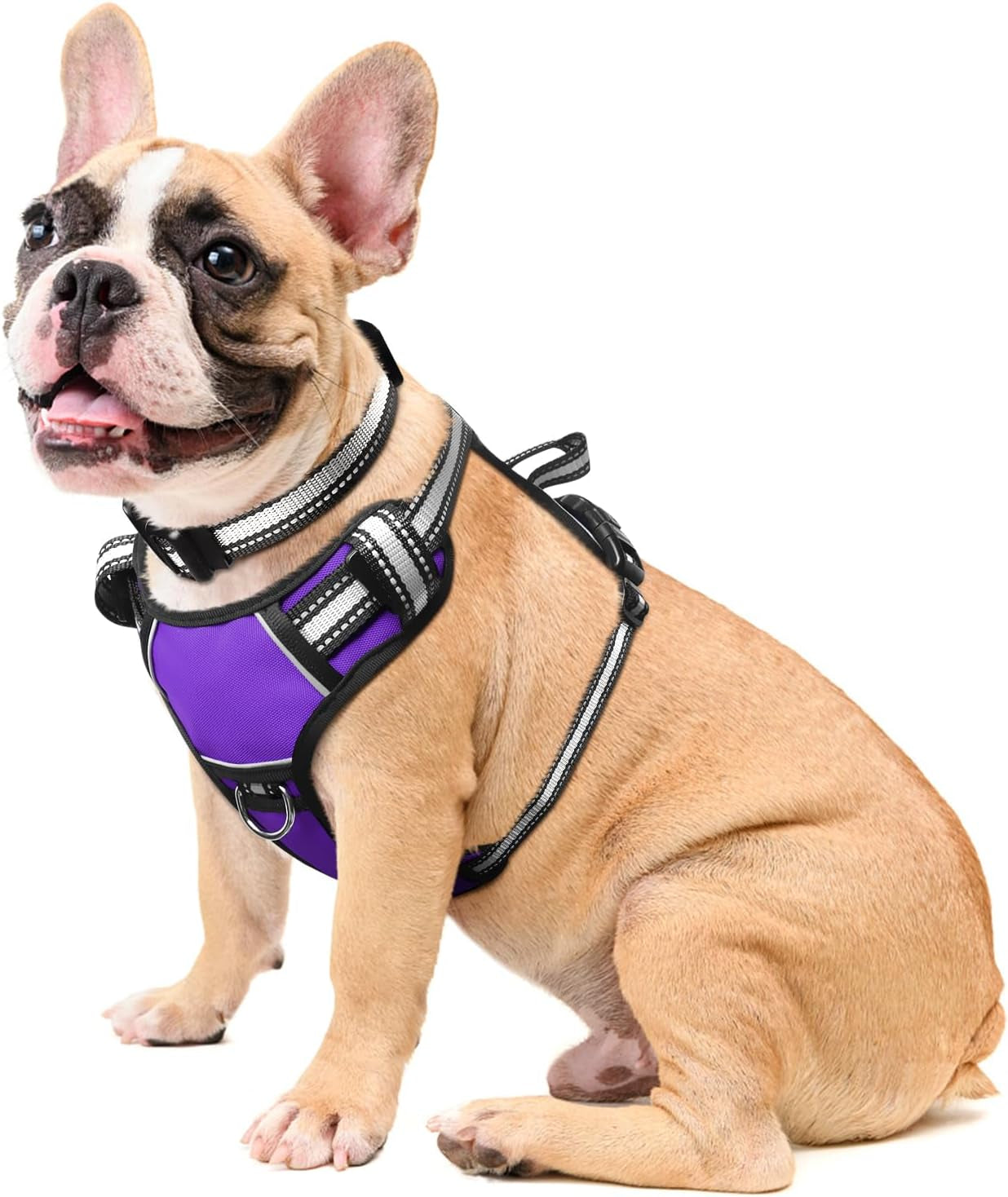 dog-harness-no-pull-pet-harnesses-with-dog-collar-adjustable-reflective-oxford-outdoor-vest-front-back-leash-clips-for-small-medium-large-extra-large-dogs-easy-control-handle-for-walking