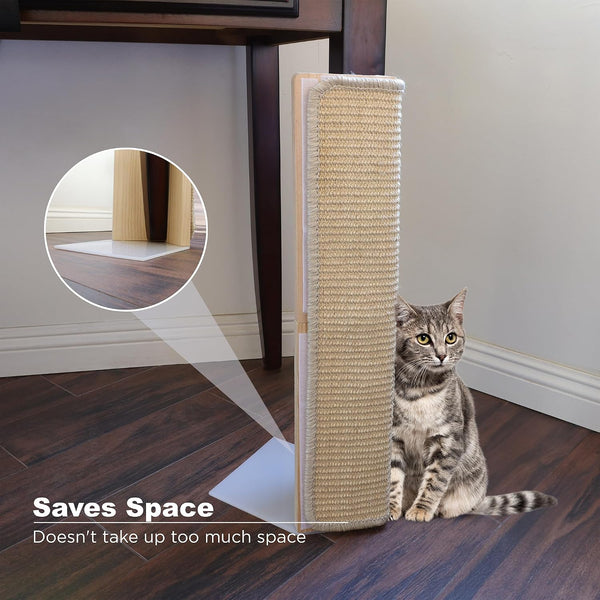 Couch Corner Scratching Post W/Replaceable Scratch Pad - Stylish Indoor Cat Scratcher - Cat Scratching Board Furniture Protector- Scratch Post for Feline Fun & Satisfaction4