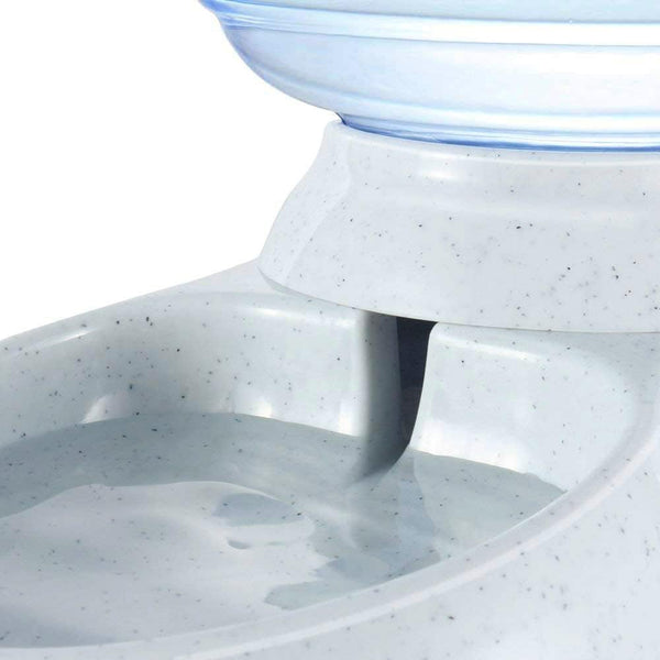 Pet Water Dispenser Station - 1 Gal Replenish Pet Waterer for Dog Cat Animal Automatic Gravity Water Drinking Fountain Bottle Bowl Dish Stand5