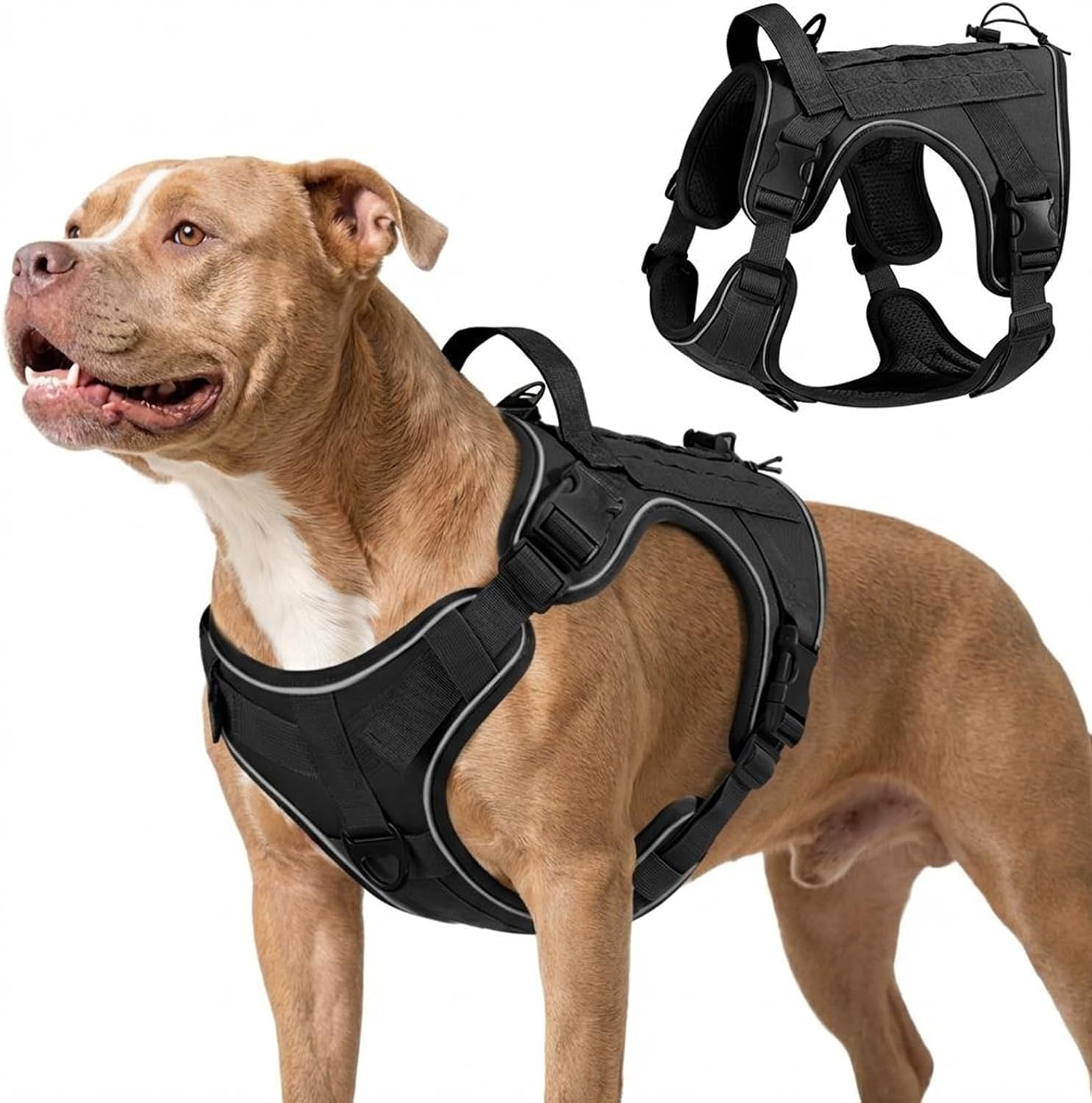 vavopaw-dog-seat-belt-vest-harness-for-car-2-in-1-seatbelt-buckle-soft-breathable-mesh-adjustable-buckle-nylon-heavy-duty-pet-safety-seat-belts-for-small-medium-large-pets-black-l