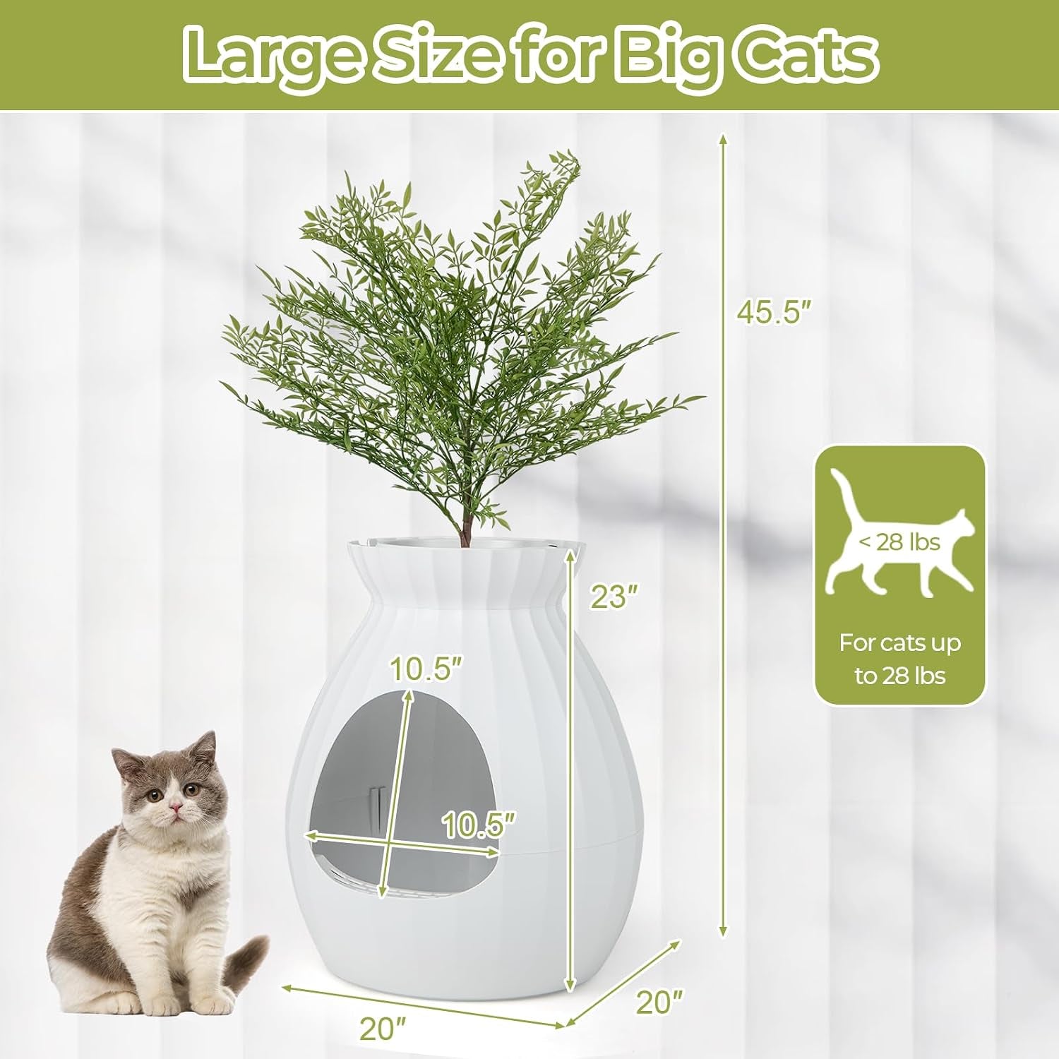 giantex-cat-litter-box-plant-hidden-litter-box-furniture-with-electronic-odor-removal-system-detachable-door-curtain-scoop-cat-litter-box-enclosure-planter-home-decor-easy-to-clean-white