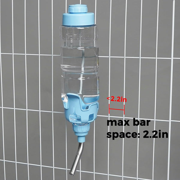 Vannon Dog Crate Water Bottle, 34Oz Top-Fill Pet Water Dispenser, Blue | Kennel Water Bottle Helps Keep Pets Hydrated Longer with Fewer Refills and Easy Daily Care.7