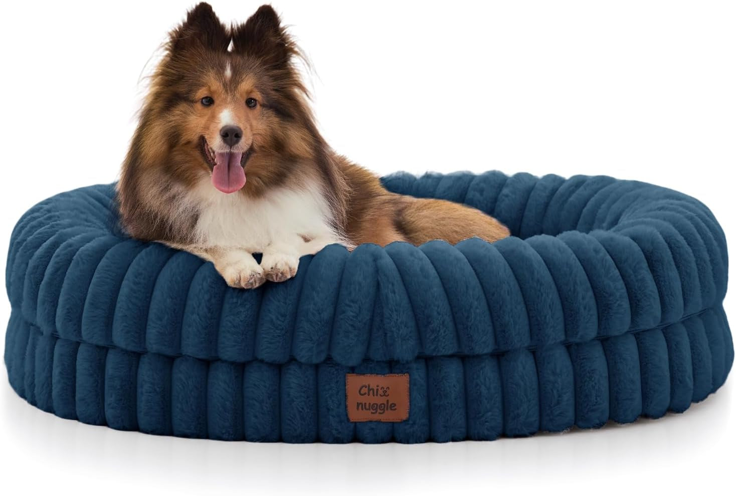 chixnuggle-orthopedic-dog-bed-washable-cover-faux-fur-bolster-pet-couch-waterproof-egg-crate-foam-non-slip-bottom-for-small-medium-dogs-dark-grey-30-24-7-dog-sofa-puppy-bed