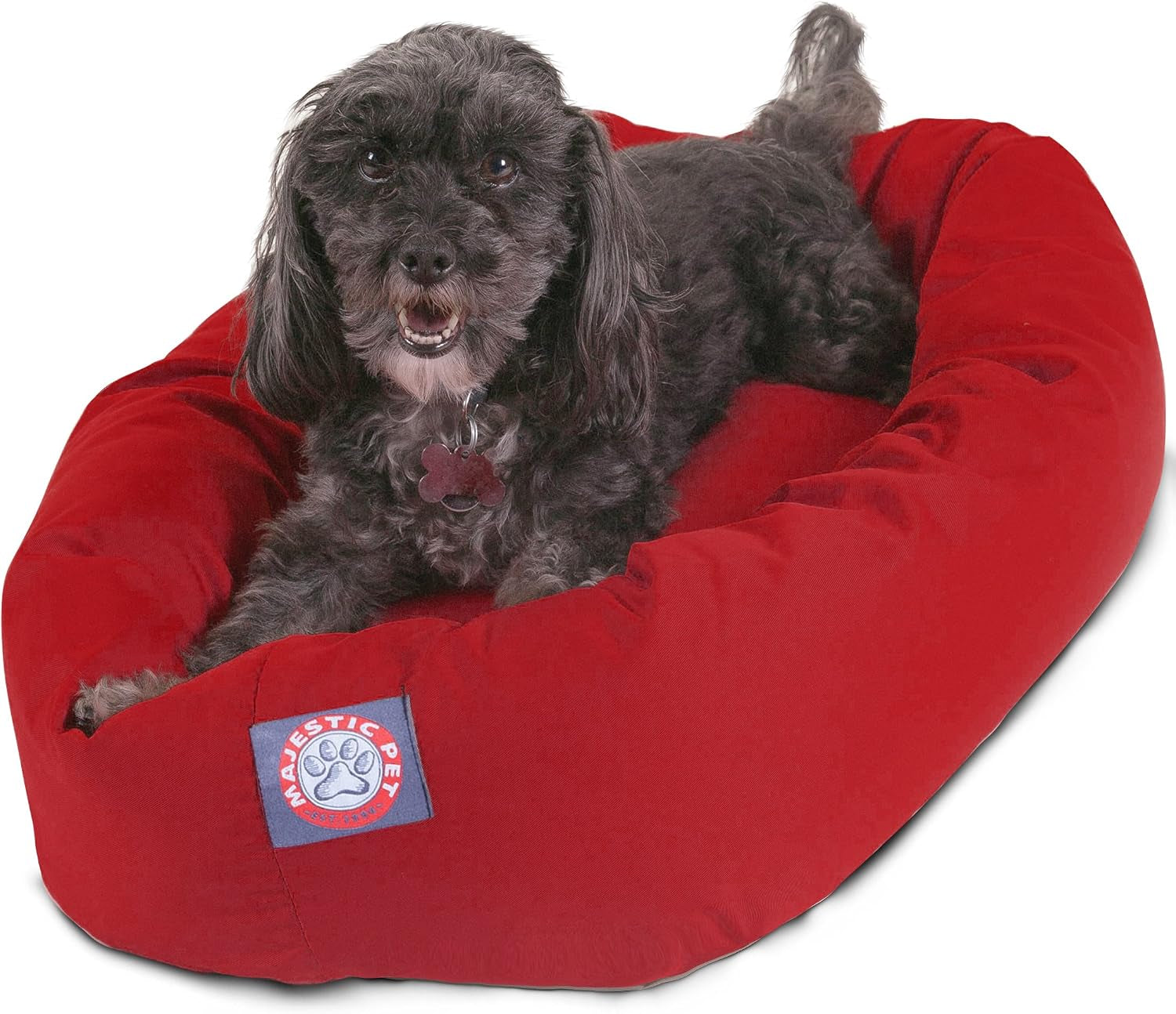majestic-pet-40-inch-bagel-calming-dog-bed-washable-cozy-soft-round-dog-bed-with-spine-support-for-dogs-to-rest-their-head-fluffy-donut-dog-bed-40x29x9-inch-round-pet-bed-large-blue