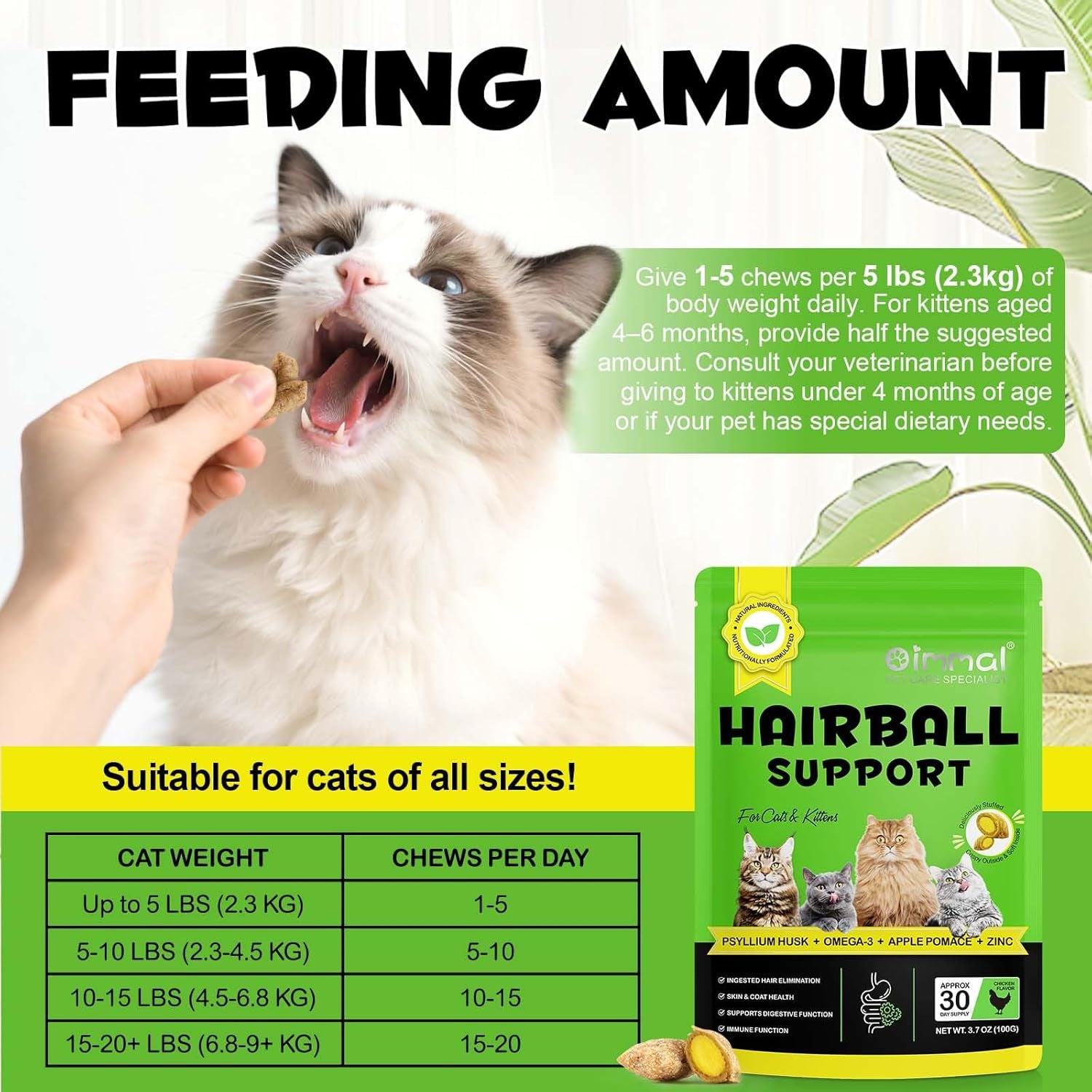cat-hairball-support-crunchy-creamy-chews-omega-3-zinc-for-healthy-skin-coat-tasty-chicken-flavor-supports-skin-coat-digestion-30-day-supply