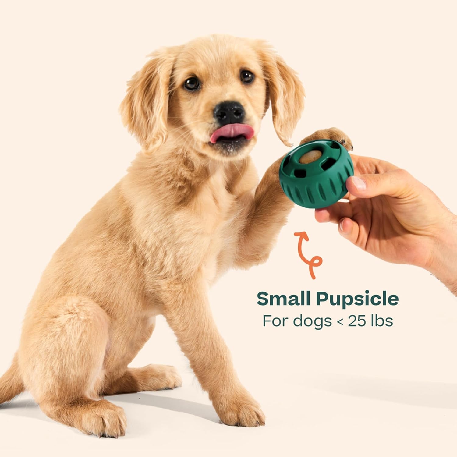 woof-pupsicle-interactive-dog-ball-toy-for-dogs-25-75-lbs-green-long-lasting-enrichment-toy-for-medium-large-dogs-easy-fill-design-low-mess-play-made-of-natural-rubber-easy-to-clean