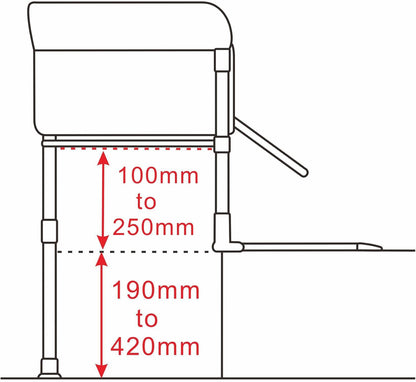 Englacha Close2Me Elevated Pet Bed - Bedside Mattress for Cats and Small Dogs - Comfortable, Cozy Design with Tool-Free Installation - Foldable for Easy Transport, Carry Bag Included7