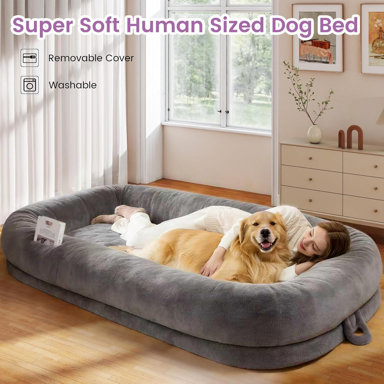 murago-human-dog-bed-for-adults-71x43x10-light-grey-long-human-size-dog-bed-removable-cover-orthopedic-design