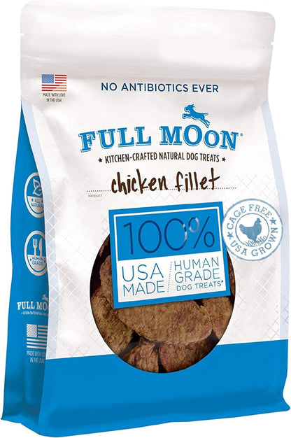 Full Moon® Chicken Fillet Dog Treats 48 Oz | Human Grade, No Corn, No Wheat, No Soy, Glycerin Free, Made in the USA1
