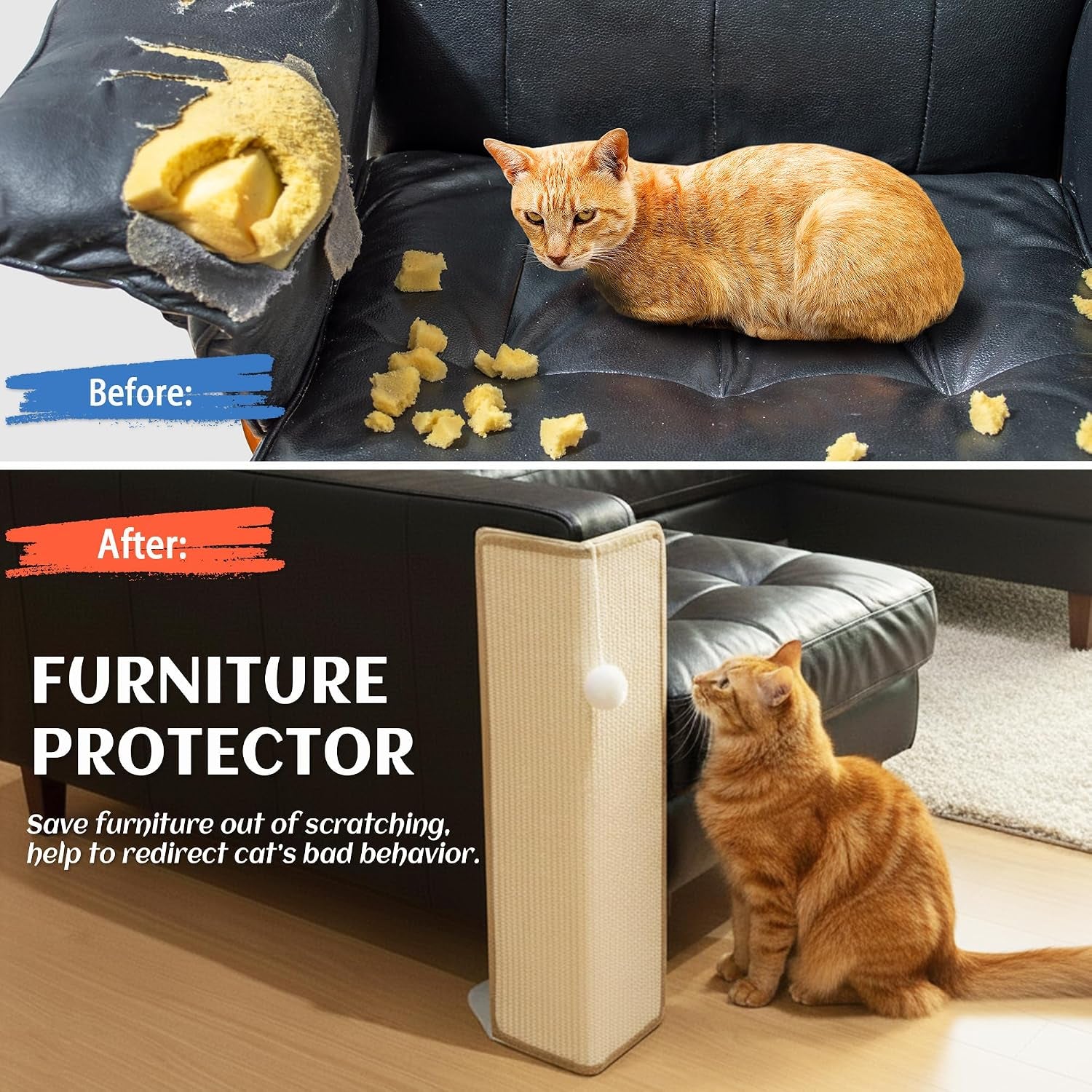 petkaray-27-9-cat-scratching-post-for-couch-corner-furniture-protector-under-furniture-cat-scratcher-natural-sisal-scratch-pad-anti-scratch-couch-protector-for-indoor-cats-with-toy-ball
