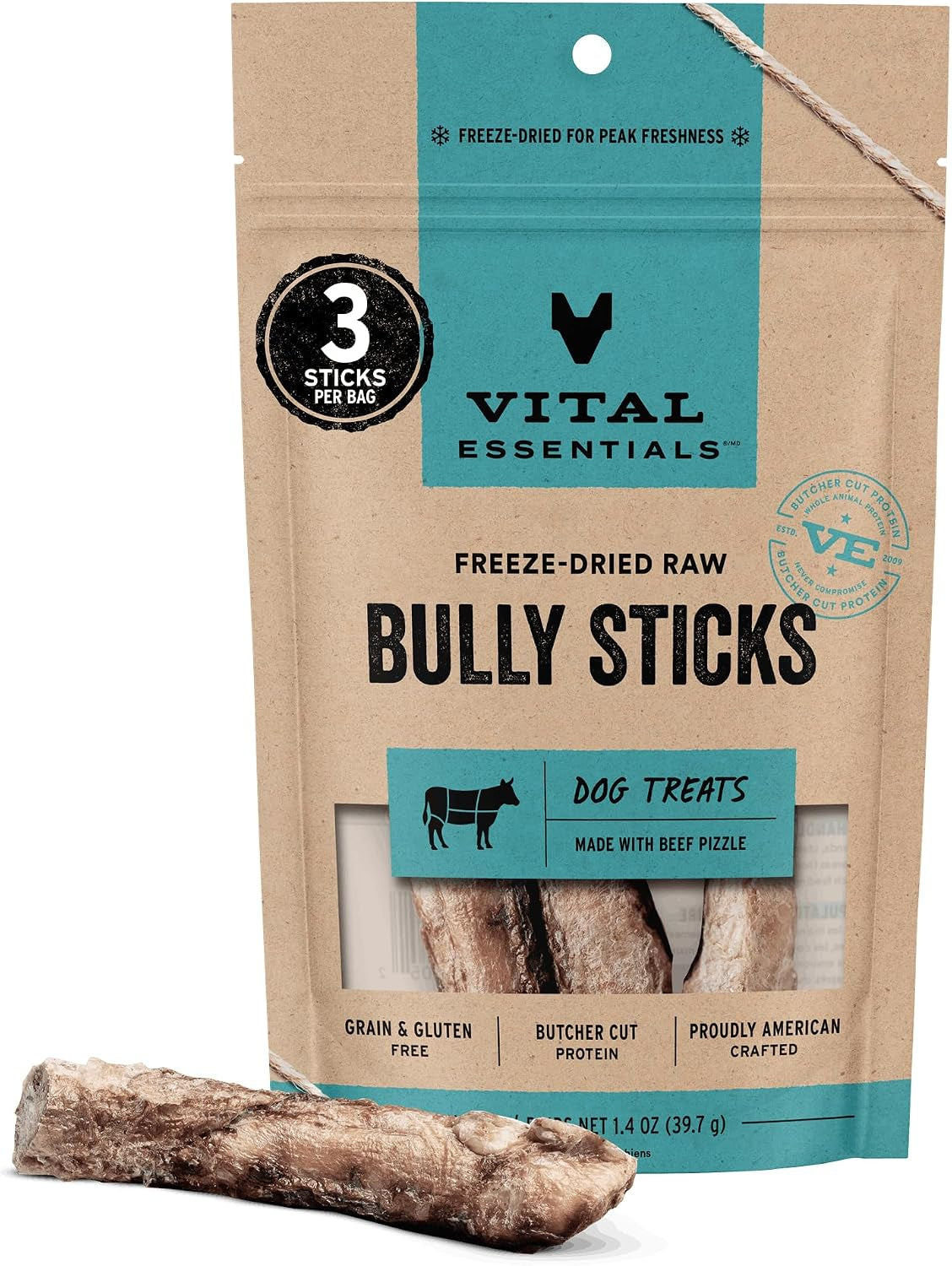 vital-essentials-freeze-dried-bully-sticks-dog-treats-1-4-oz-bag-3-count-single-ingredient-premium-quality-protein-long-lasting-grain-free-usa-made-with-u-s-globally-sourced-ingredients