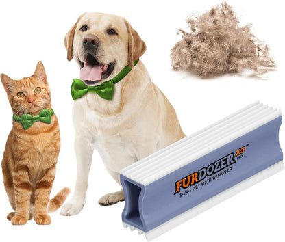 Furdozer Pet Hair Remover & Auto Detailing Tools - Cat & Dog Hair Remover for Carpets, Car Interiors, Couches, Bedding, & Pet Furniture (Green, (2 Pack) - X3 PRO)25
