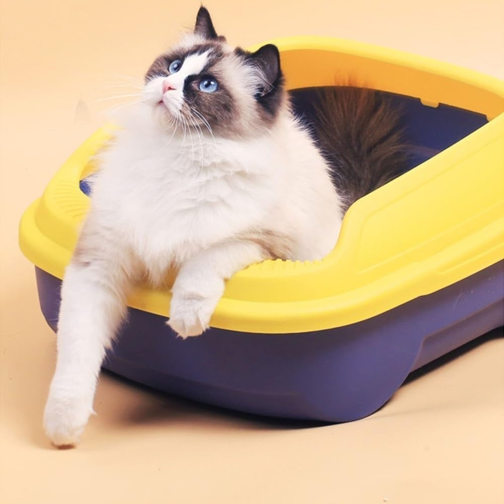 pet-supplies-open-top-cat-litter-box-with-scoop-high-side-sifting-tray-for-all-catsgreen