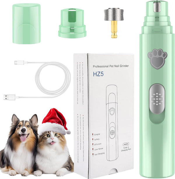 VIWIK Dog Nail Grinder, 2-Speed Rechargeable Dog Nail Trimmers for Large Medium & Small Dogs, Upgrade Professional Electric Pet Paws Grooming, Quiet Puppy Grooming Tool, for Dogs Cats1