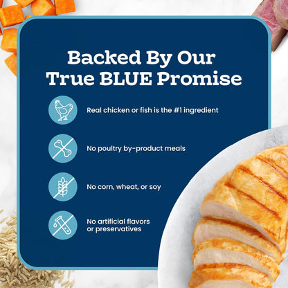 Blue Buffalo Tastefuls Purées Variety Pack Wet Cat Food Complement (Chicken & Tuna) Made with Natural Ingredients, for All Life Stages, 3-Oz. Resealable Pouches (12 Count)6